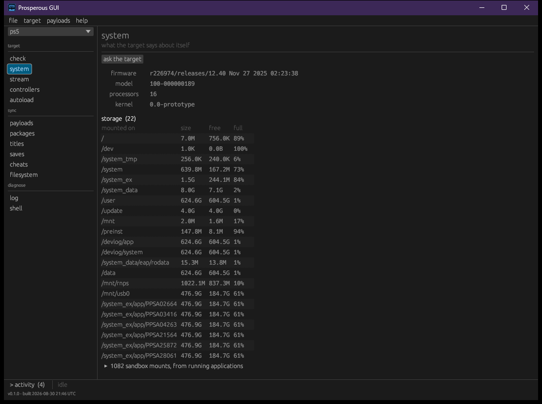 The system section